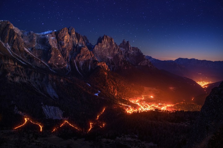 the mountains