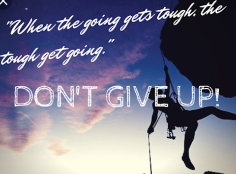 don't give up