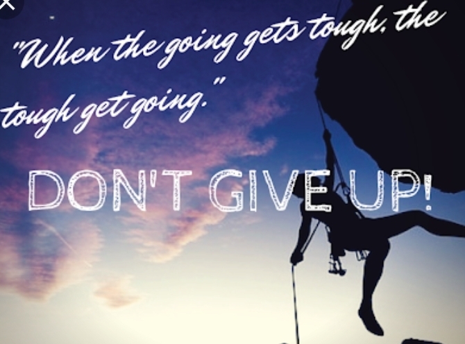 don't give up