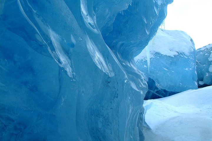 a mountain of ice
