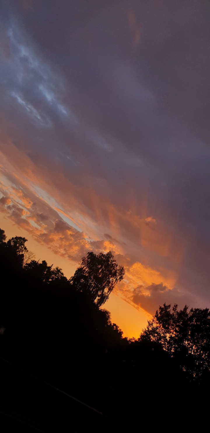 colorfull cloudy sunset