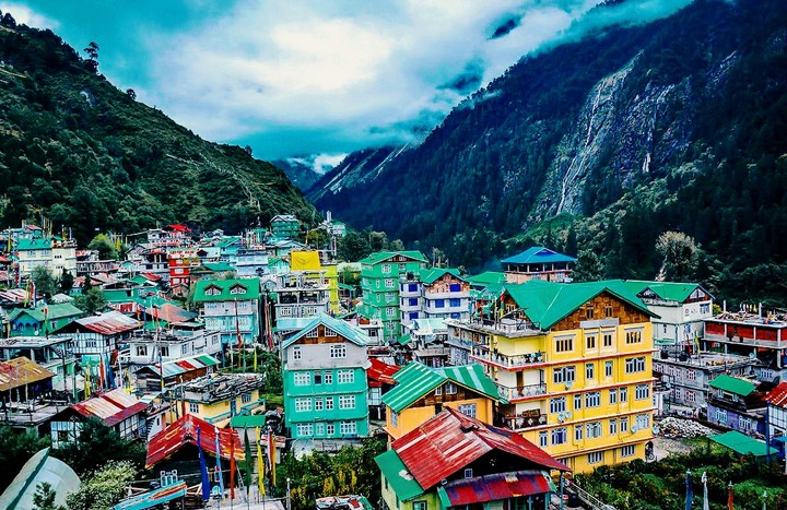 colors...in midst of hills...