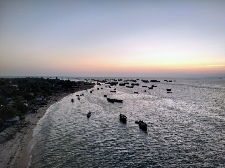 Evening view from Pamban bridge