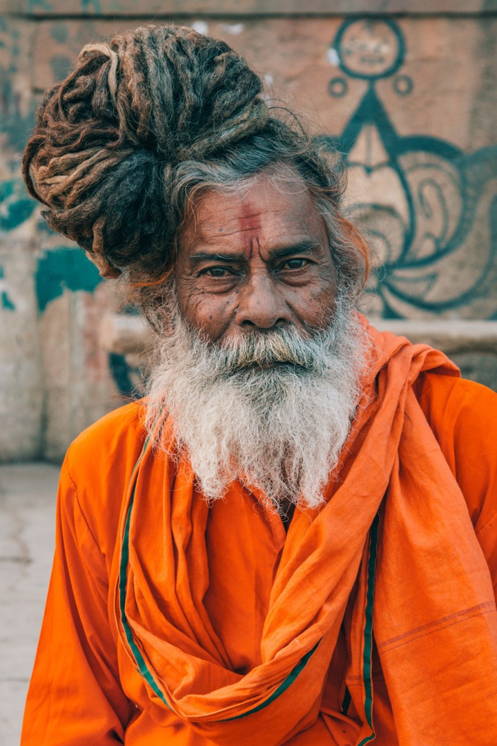 a sage in the streets of banaras