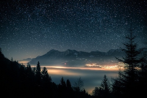 a sky full of stars