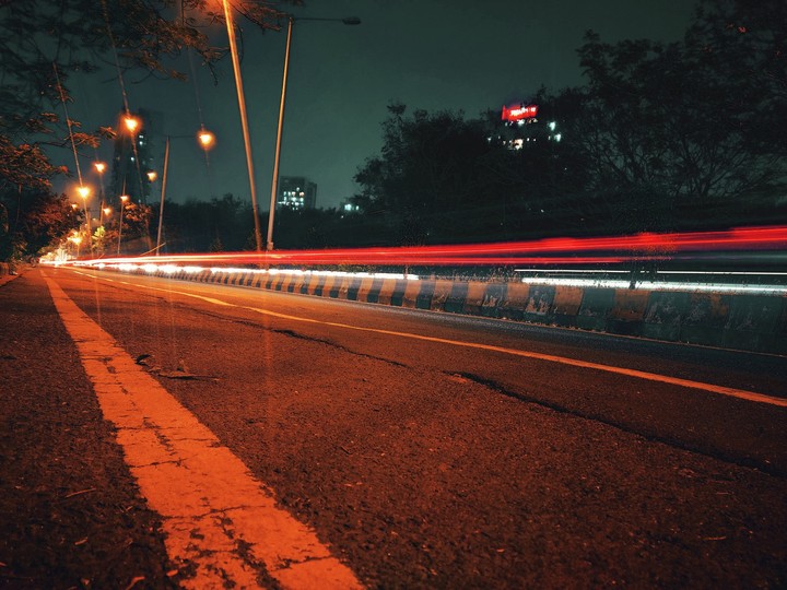 light trails