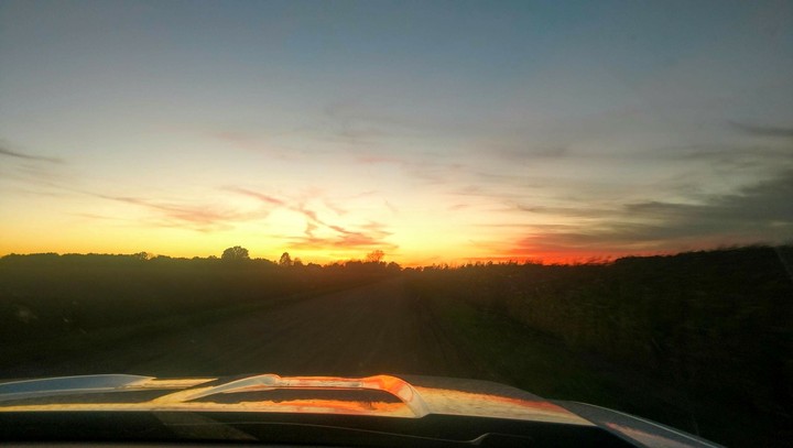 Sunset Reflection on the Hood