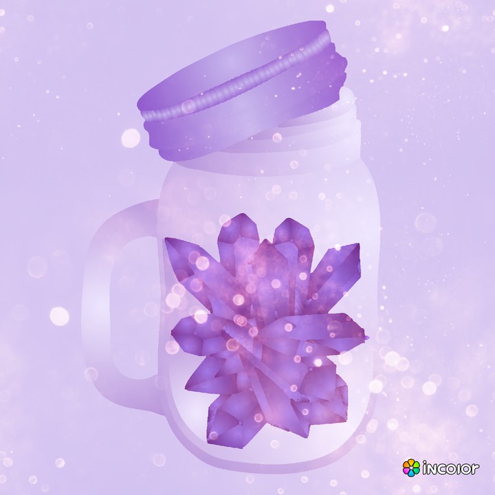 purple crytals
