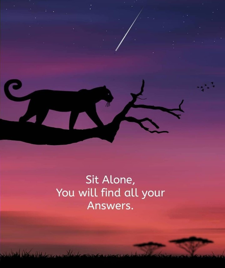 sit alone, you Will find all your answers