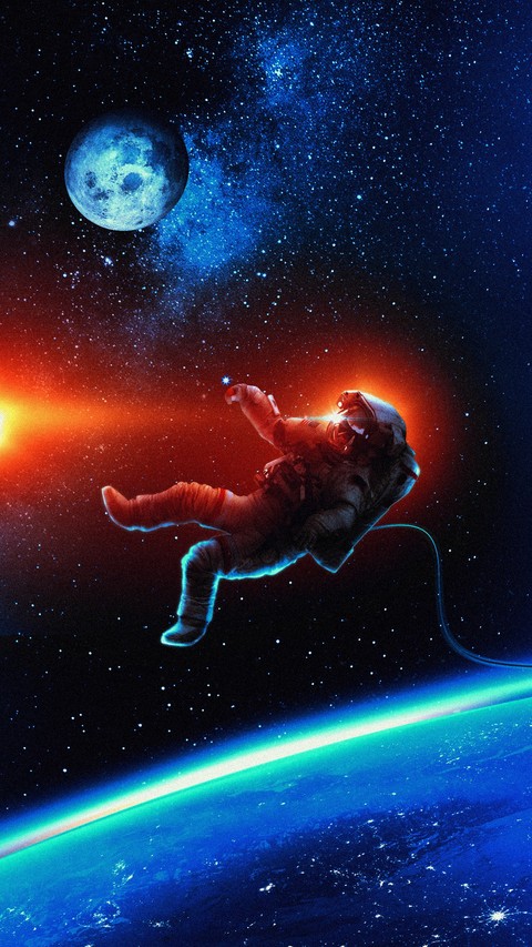 planet, astronaut achtergronden