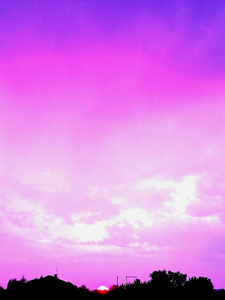 purple sky