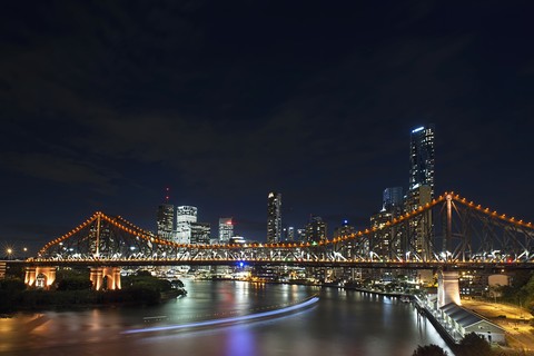 Story Bridge By Nightfall, Brisbane