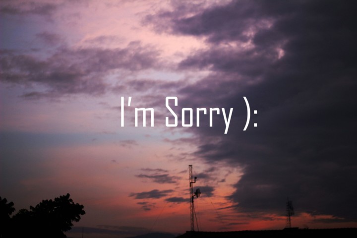 I'm Sorry ):