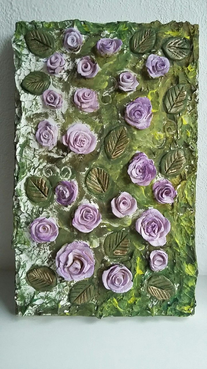 bas relief "roses"
