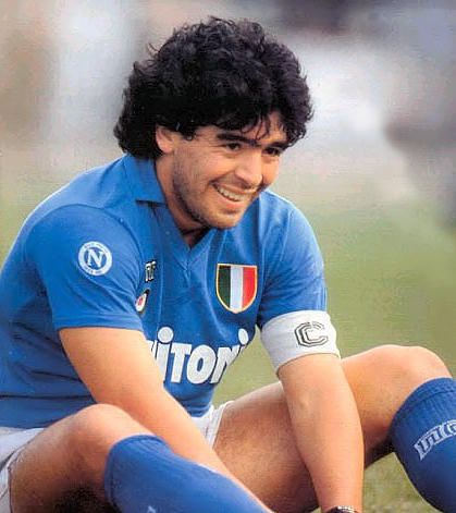 Diego Armando Maradona en el Napoli Italia