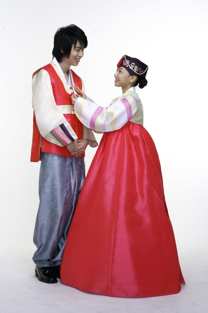 Couple in Korean Dress