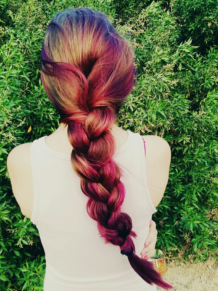 pink hair