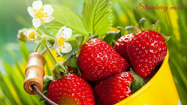 Strawberry mood.