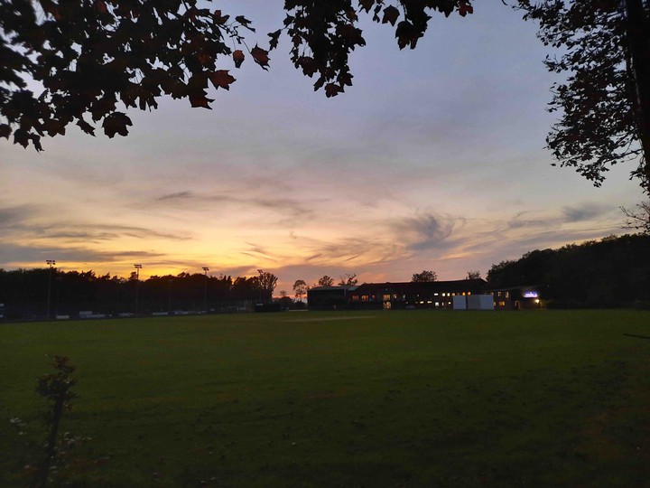 An Autumn Sky above the Cricket Field