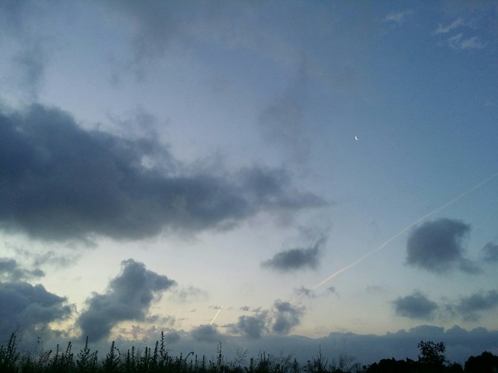 Dawn, morning, fresh air, deep and wide sky.