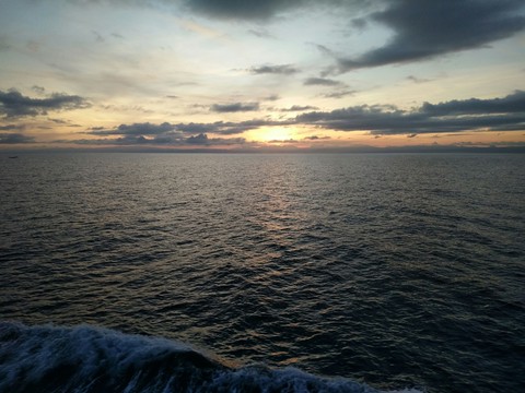 sunrise in the ocean