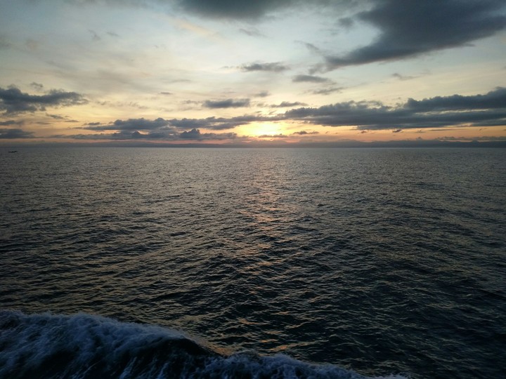 sunrise in the ocean