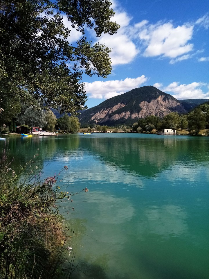 Blue lake