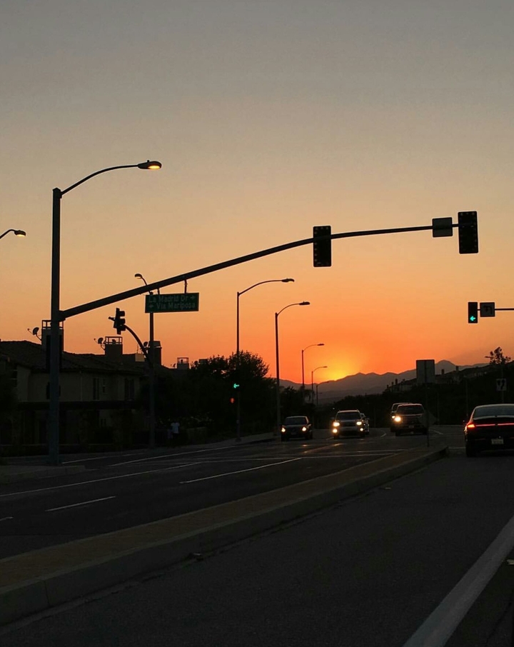 Traffic Sunset