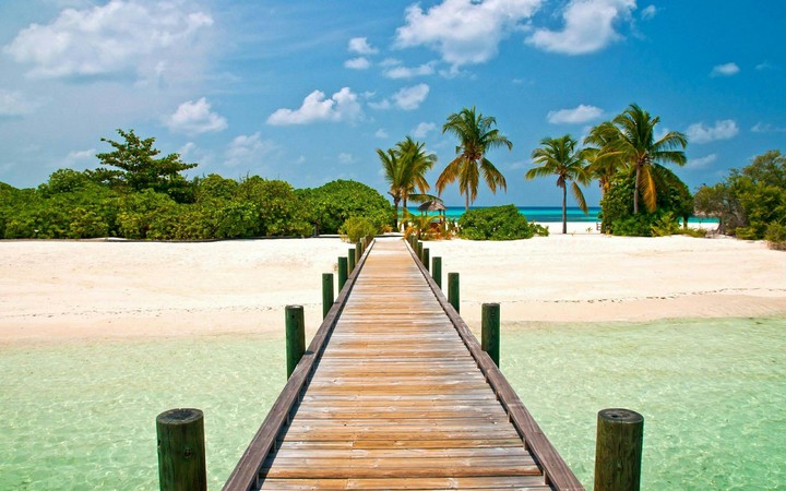 on the pier