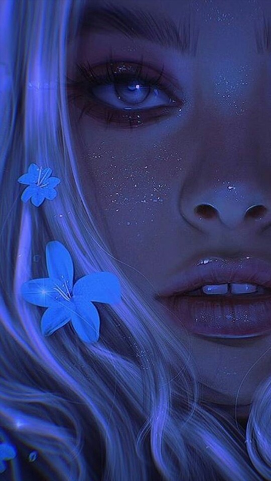 blue girl
