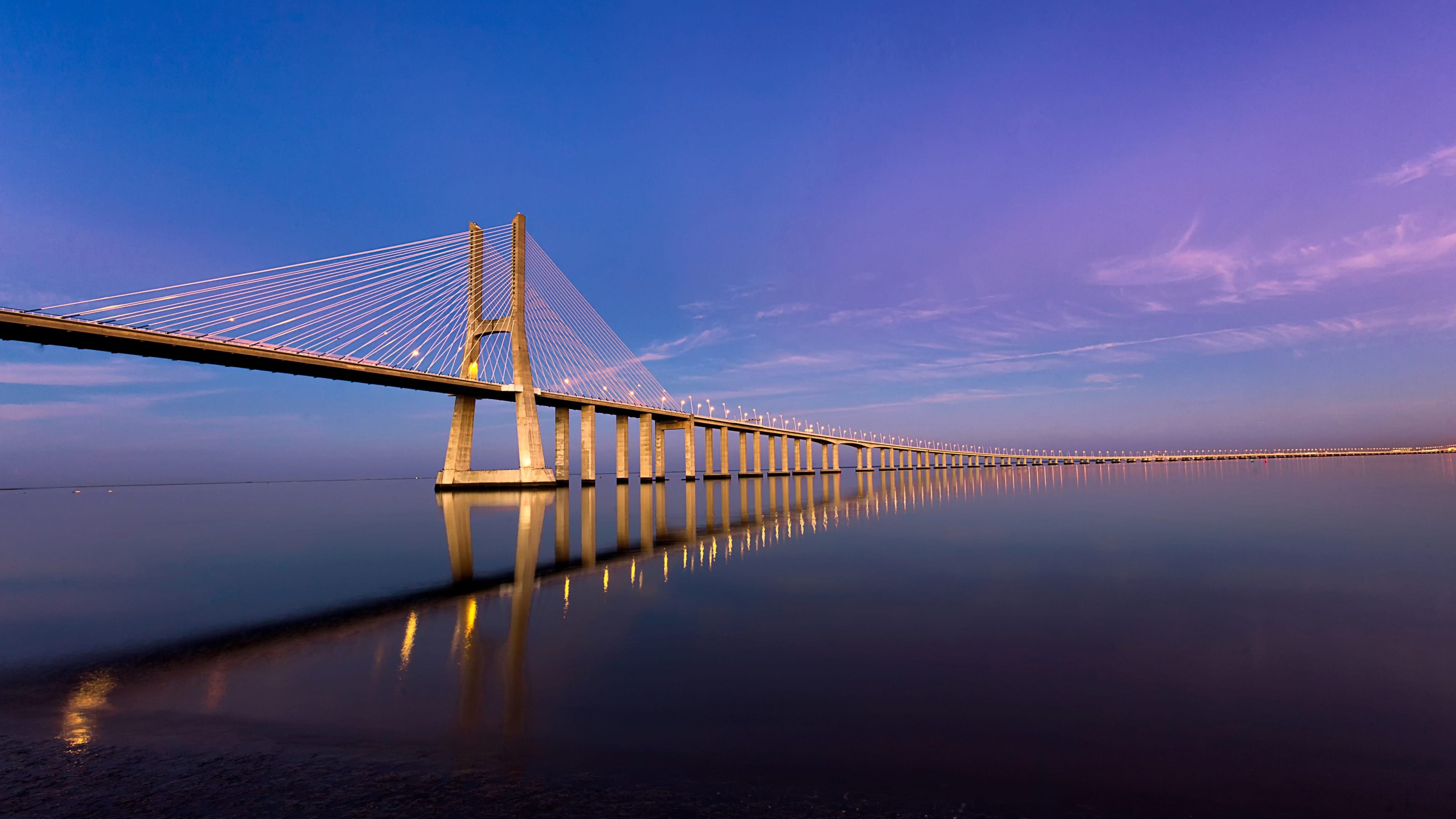 sfondi Bridge, sea