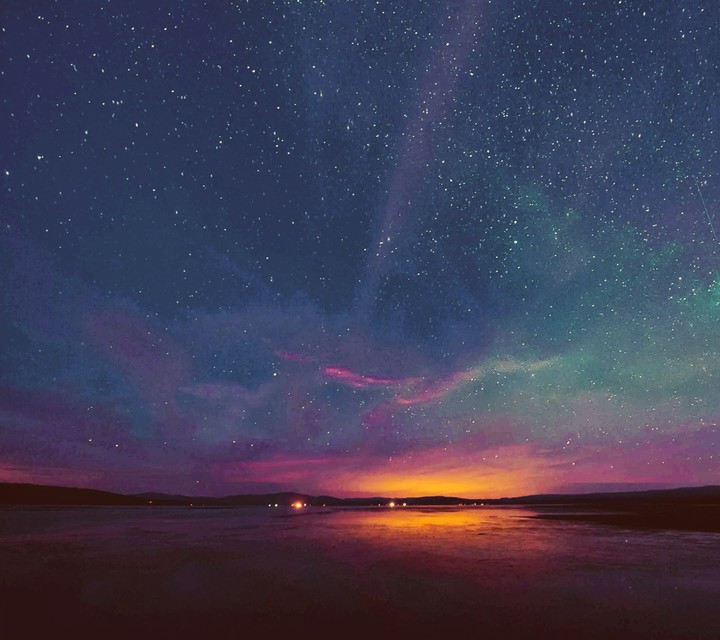 Space sunset