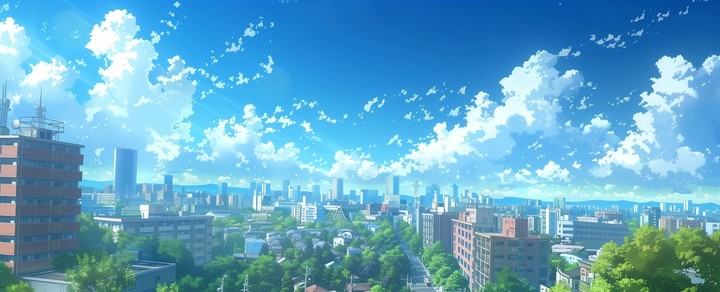 Vegetation, High-rise_building, Metropolis