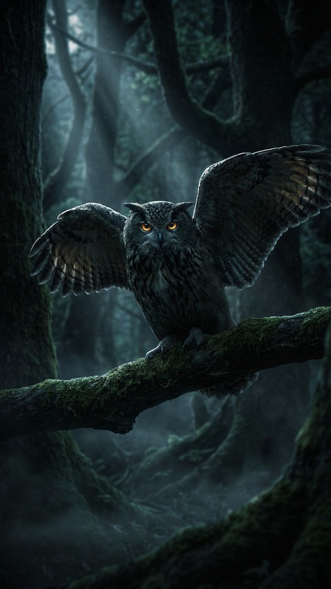 vertebrate, owl wallpapers