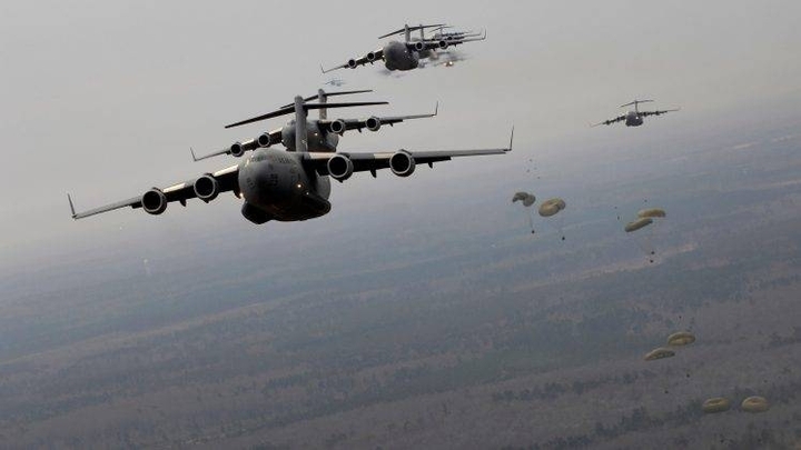 Boeing C17 Globemaster III in action