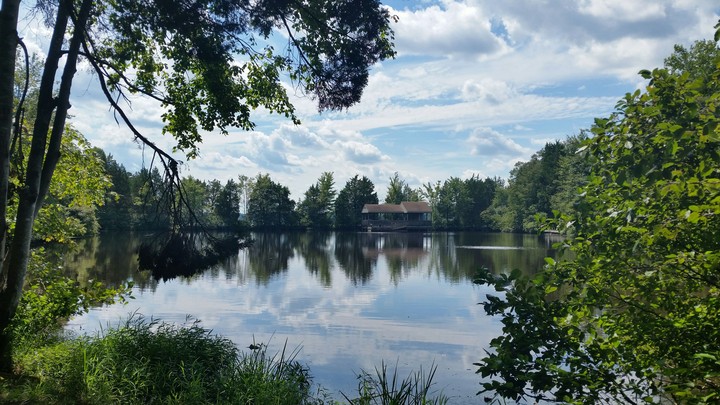 Lake view on a trail