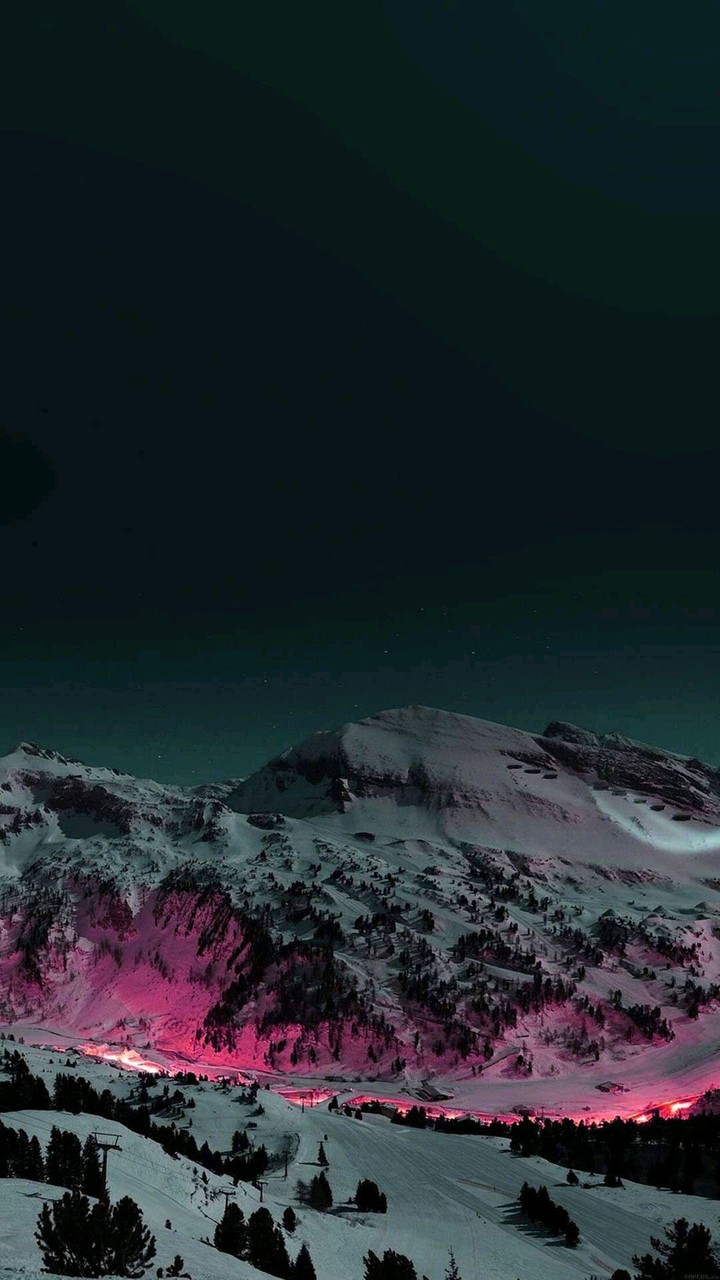 snowy mountains