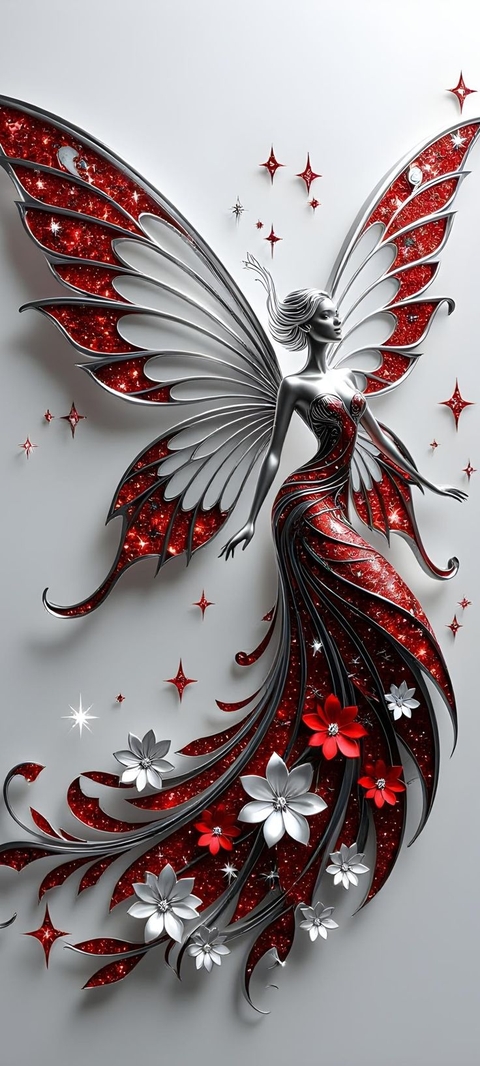 Red, Wing, Pink