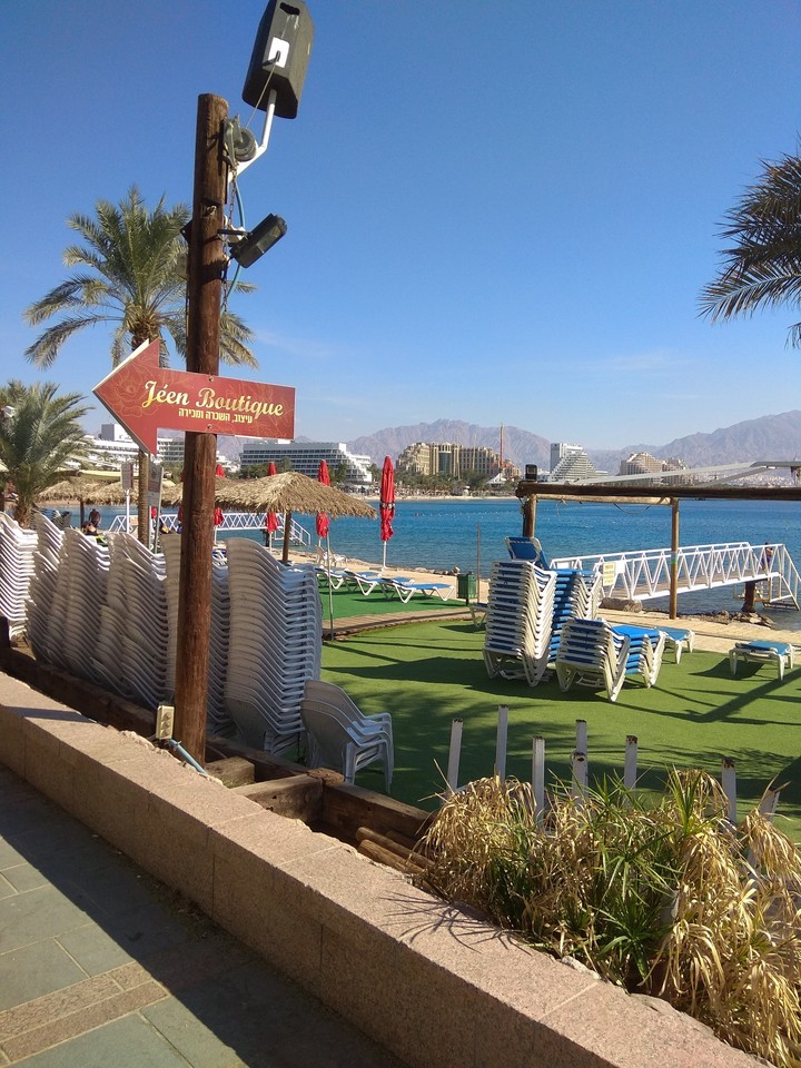 The beach