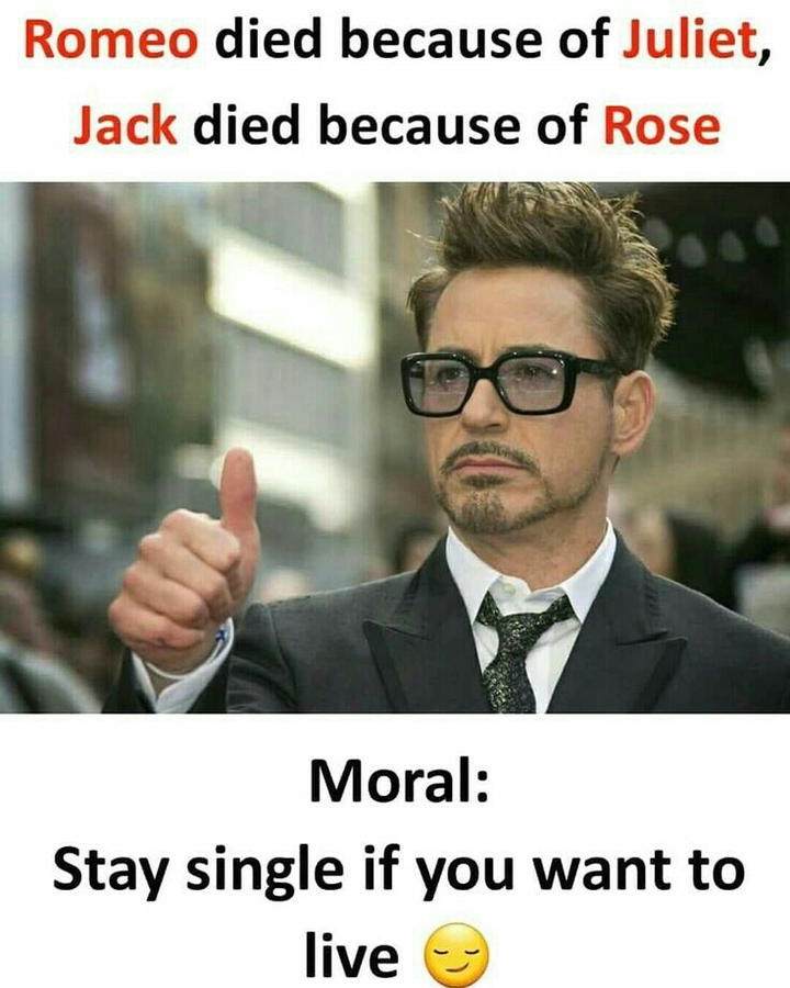stay single nd be happy