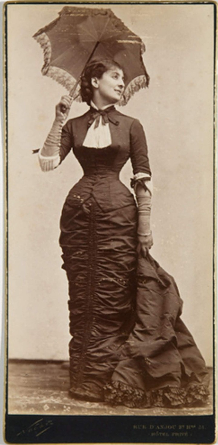 19th century corseted figure