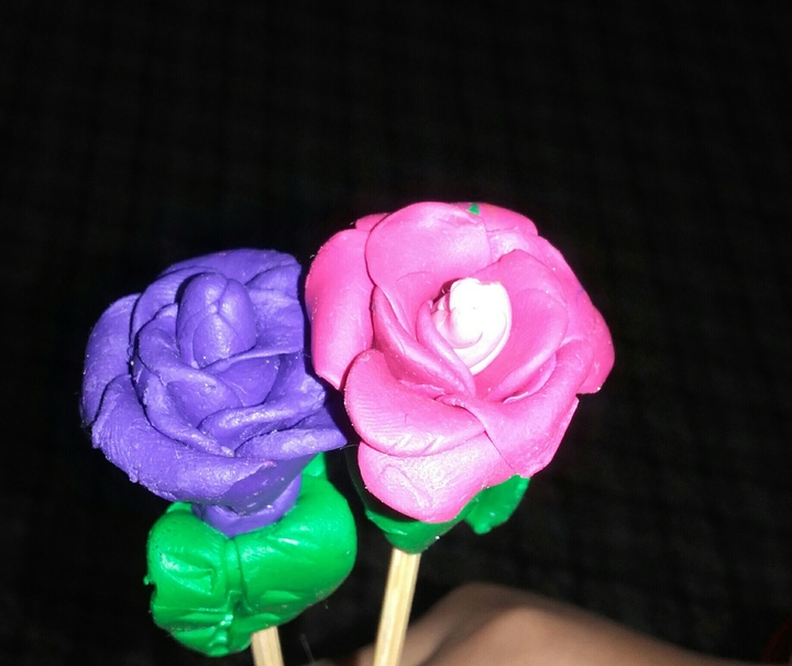 clay flowers