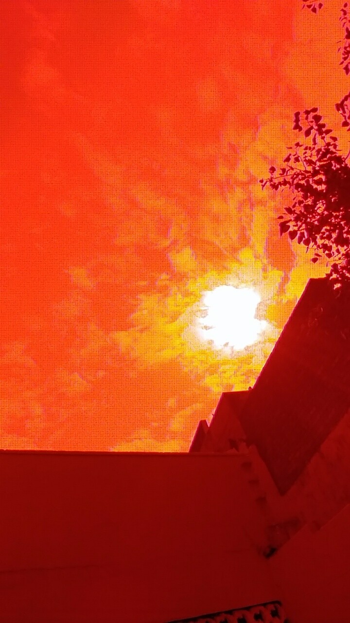scorching sun