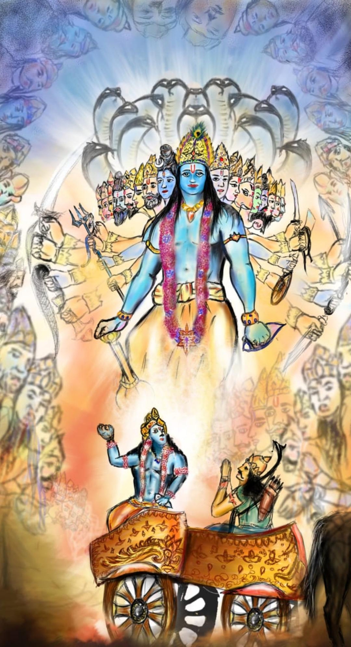 my digital drawing "Vishnu"