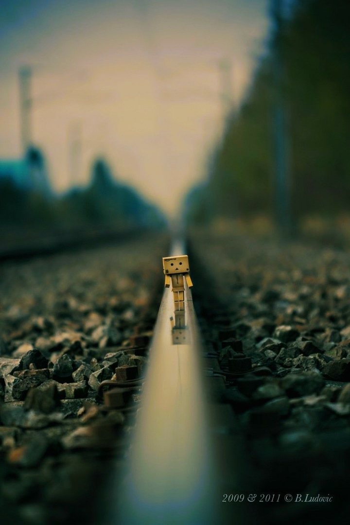 walking alone.