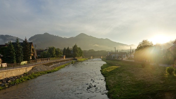 Grajcarek River, Szczawnica, Poland