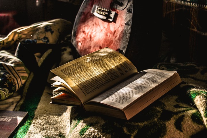 book and guitar