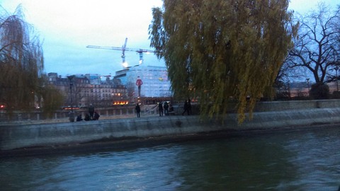 sfondi river, evening