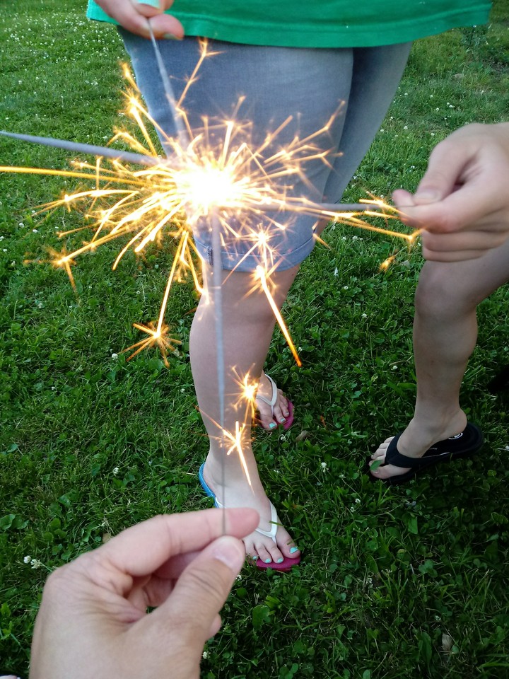 sparkler celebration