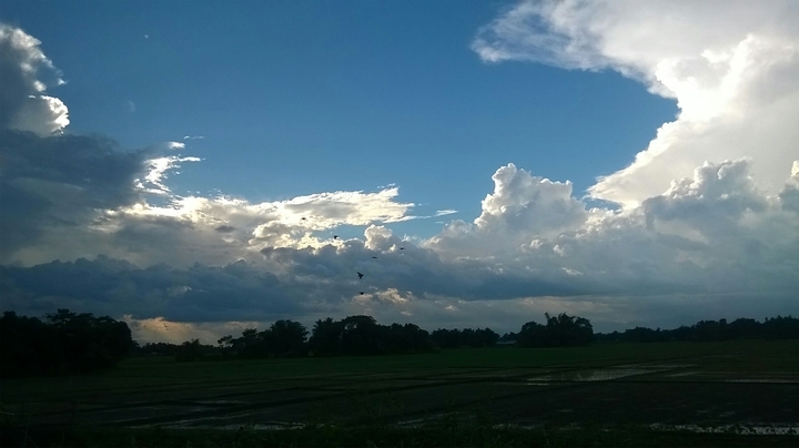 Clouds devouring the sky...